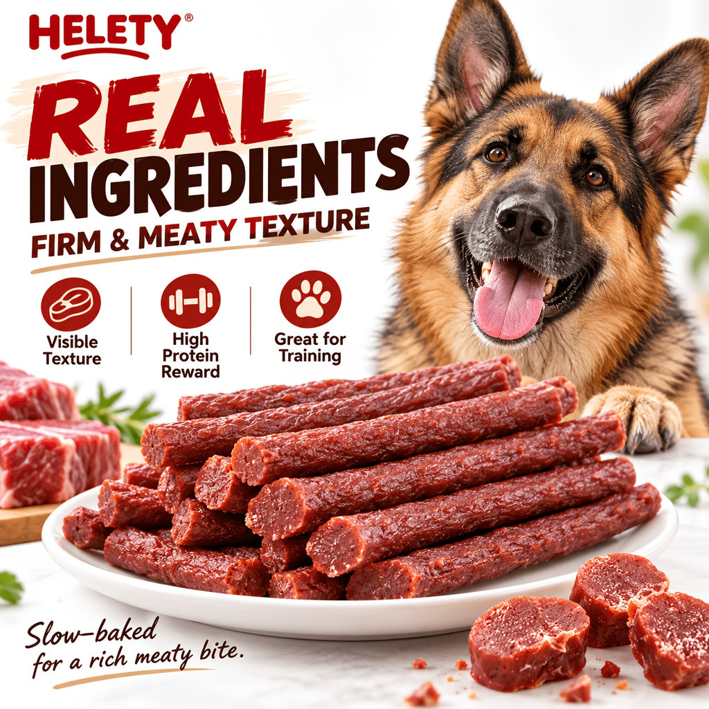 Beef Strip Dog Treats with Multi-Flavor Skewer Option, Chewy Snack Selections for Supervised Training Rewards, Walks and Everyday Treat Time