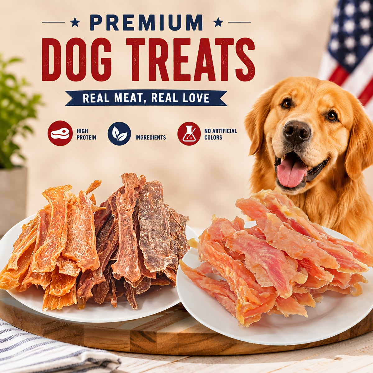 Pet Jerky Treats with Chicken and Duck Combo Options, Beef Cubes and Chew Selections for Supervised Training Rewards and Everyday Snack Time