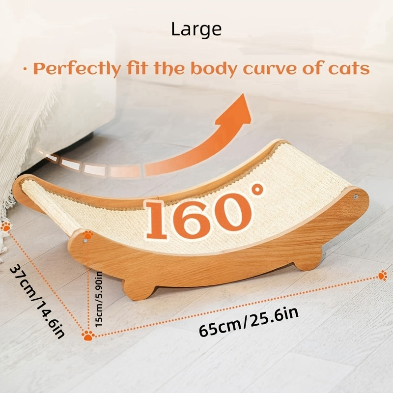 Cat Scratch Board Sofa for Indoor Cats, Integrated Scratching Pad for Everyday Claw Care and Furniture-Friendly Routines, Large or Small