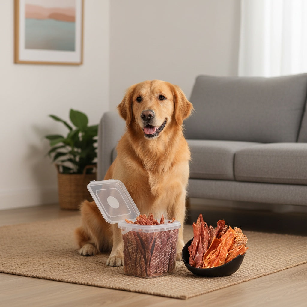 Dog Treats Variety Pack with Duck Jerky and Chew Stick Options, Chewy Training Rewards and Everyday Snacks for Small, Medium and Large Dogs