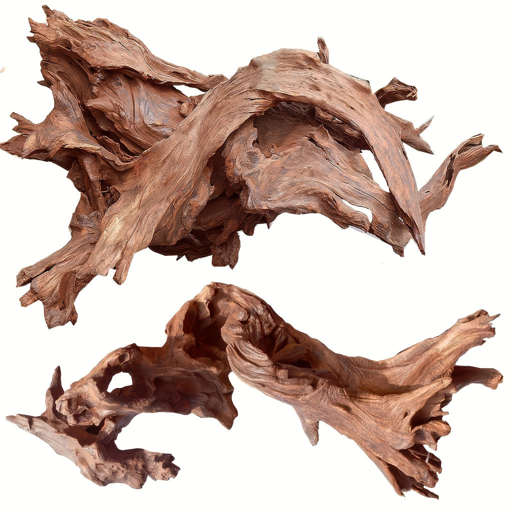 Aquarium Driftwood 2-Pack, 9-14 Inch Natural Wood Branches for Fish Tank Aquascaping, Reptile Terrarium Decor and Habitat Layouts