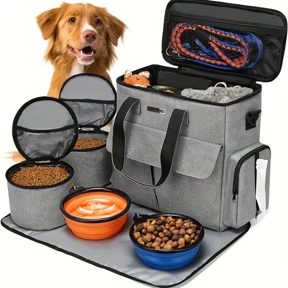 Dog Treat Pouch with Zip Closure, Large Capacity Nylon Training Reward Bag for Daily Walks, Outdoor Practice and Camping Adventures