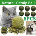 Catnip Balls for Cats 6 Pack, Cat Chew and Play Balls for Supervised Indoor Enrichment, Everyday Playtime and Cat Owner Gift Baskets