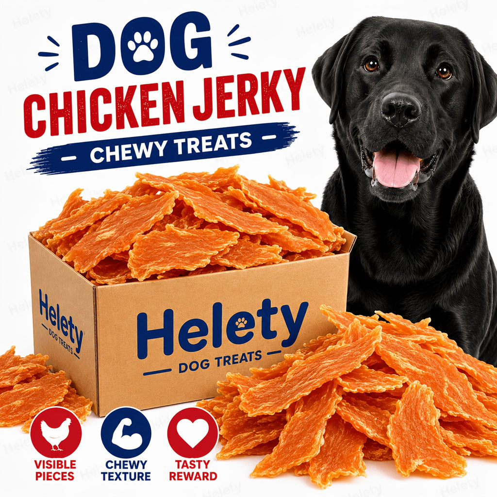Chicken Breast Jerky Treats for Cats and Dogs, 100g x 3 Pack or Chicken Combo Pet Snacks for Supervised Training Rewards and Everyday Treat Time