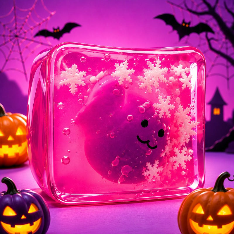 Halloween Cube Dog Toy, Soft Interactive Pet Play Toy for Small and Medium Dogs and Puppies, Pumpkin Ghost and Monster Themes, Random Color 1 Pack