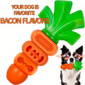 Dog Chew Toy with Beef and Bacon Flavor, Nylon Pet Chewing Toy for Medium and Large Dogs, Bacon-Carrot or 2-Piece Options for Supervised Play