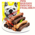 Bone-Shaped Dog Chew Treats, 50 Count Small Dog Snacks with Beef and Corn Starch for Supervised Chewing, Training Rewards and Gift Baskets