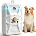 Bark Activated Dog Deterrent with 3 Ultrasonic Modes, USB Rechargeable 1500mAh Bark Control Device with Listed 50ft Range in Ivory White or Dark Gray
