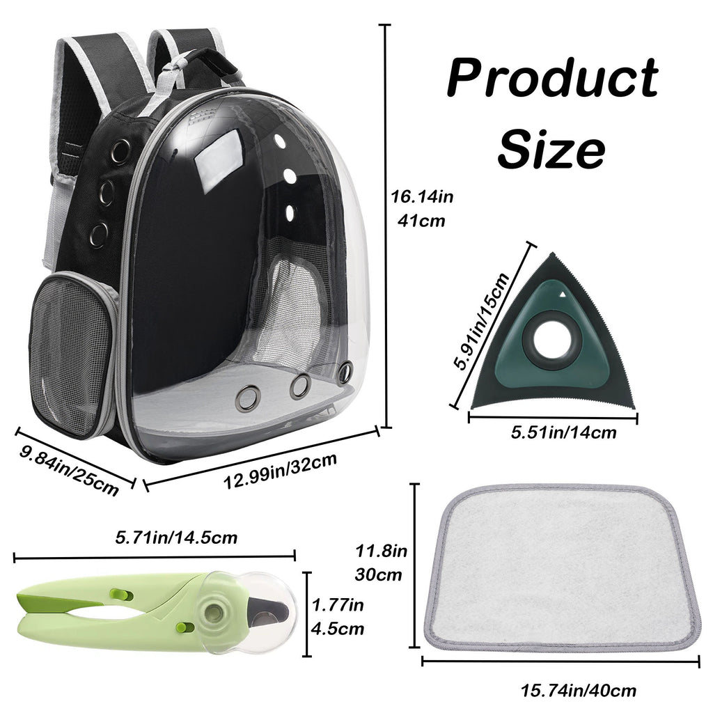 Ventilated Cat Backpack Carrier, Space Capsule Pet Travel Bag for Cats and Puppies, White or Peach One-Size Design for Outdoor Outings