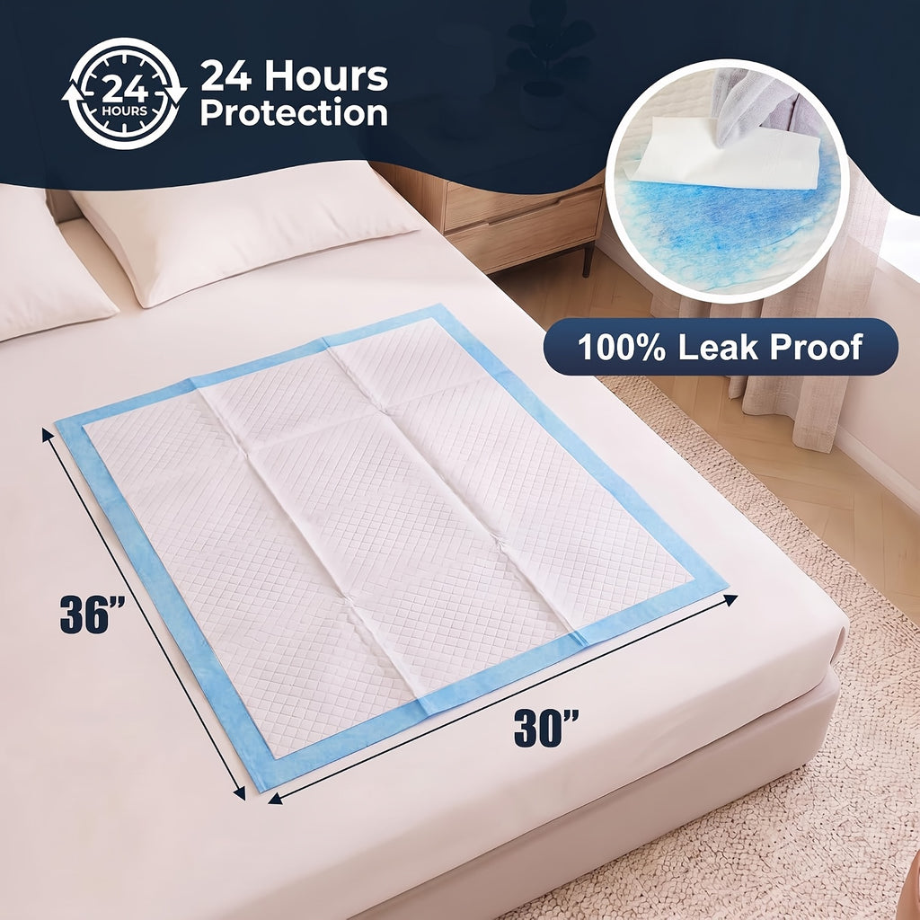 Dog Pee Pads for Large Breeds and Senior Dogs, Absorbent Leak-Resistant Puppy Potty Training Pads in Multiple Sizes, 39 to 119 Count Options