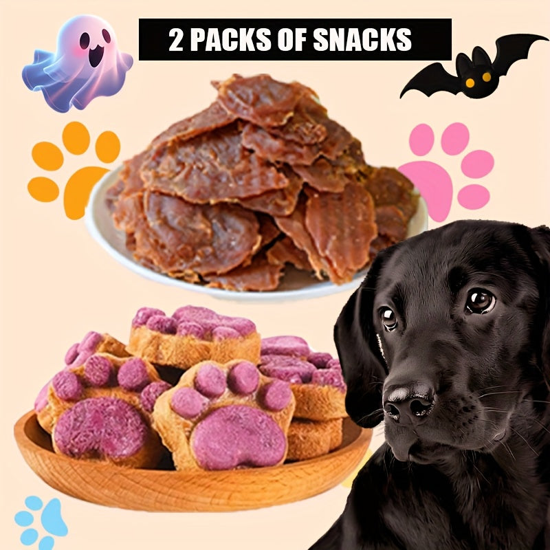 Dog Treats Variety Pack with Chicken Wrapped Sweet Potato, Paw Party Mix Chewy Snacks for Small, Medium and Large Dogs, Training and Everyday Rewards
