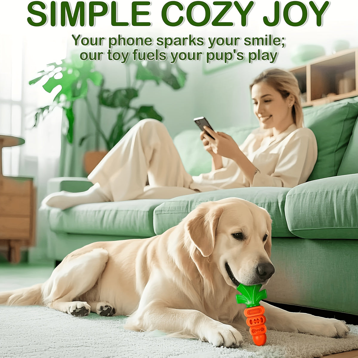 Dog Chew Toy with Beef and Bacon Flavor, Nylon Pet Chewing Toy for Medium and Large Dogs, Bacon-Carrot or 2-Piece Options for Supervised Play