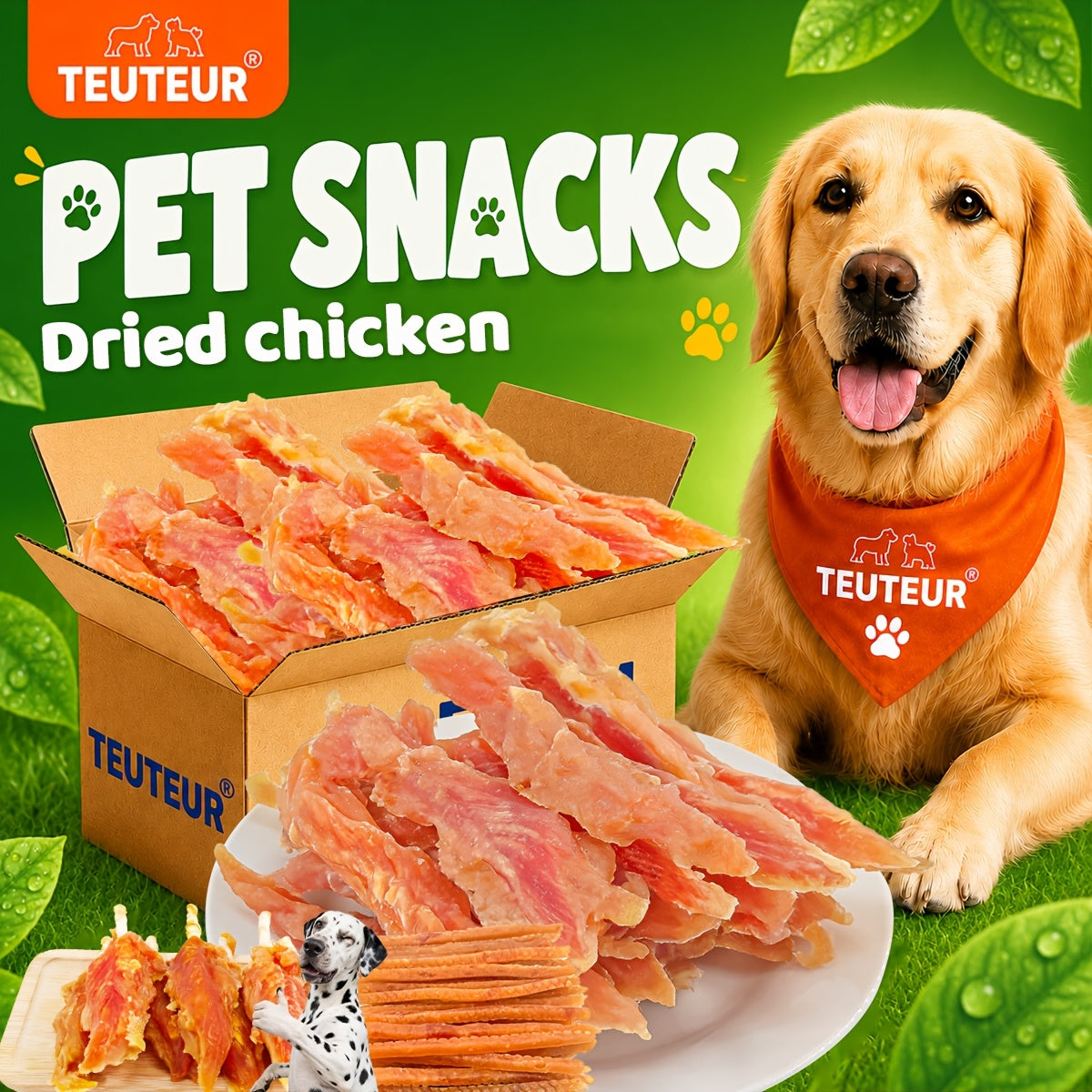 Dog Jerky Treat Variety Pack, Chicken and Duck Mixed Pack or Beef Strip Options for Supervised Training Rewards and Everyday Snack Time