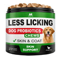 Dog Probiotic Chews Chicken Flavor, 120 Soft Chews per Container with Skin and Coat Care Labeling, Canine Supplement in 1 or 2 Unit Options