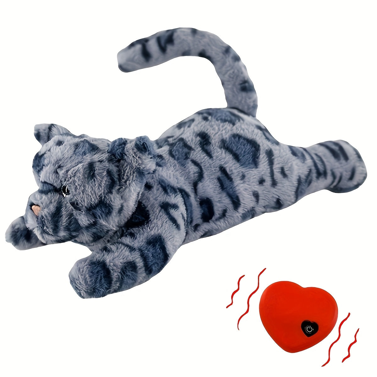 Heartbeat Puppy Toy, Soft Plush Cuddle Companion for Dogs and Kittens, Dog, Cat and Bear Styles with Single or Two-Piece Options, Batteries Not Included