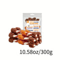 Rawhide Kabob Dog Treats with Beef, Chicken and Chicken Liver, Plus Twist Stick Options in 100g to 900g Packs for Supervised Chewing
