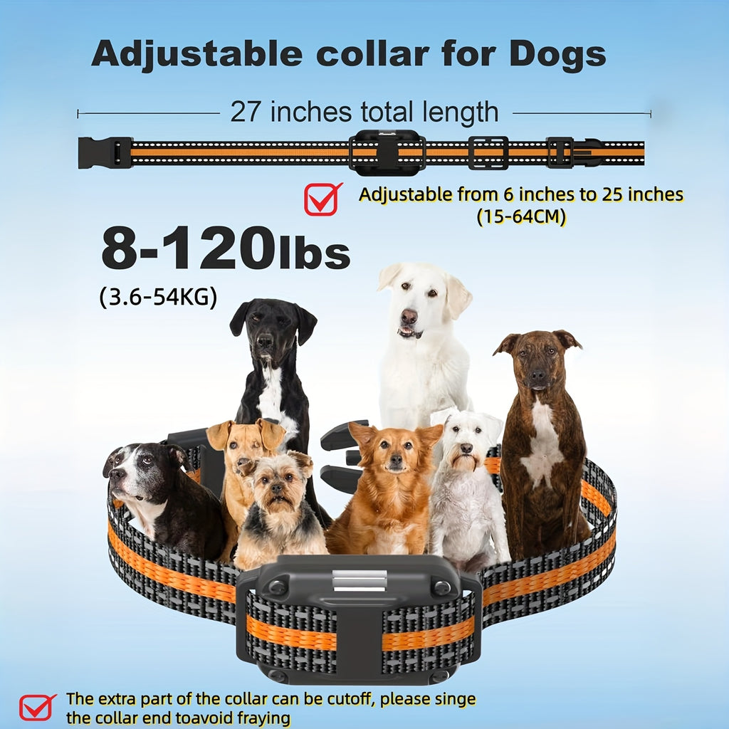 Remote E Collar for Dogs 5-120 lbs with Beep, Vibration and Static Modes, Dog Training Collar with Remote in 1, 2 or 3 Dog Options
