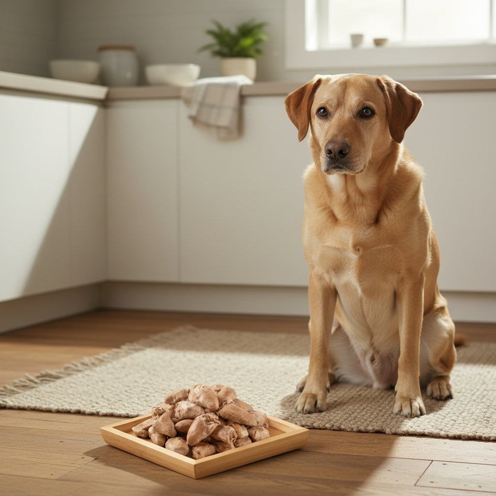 Single Ingredient Chicken Heart Treats for Cats and Dogs, Freeze Dried Grain-Free Training Rewards and Meal Topper in 200g or 300g Options