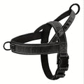 Front Clip Dog Harness with Top Handle, Adjustable Reflective Chest Strap Design for Daily Walks and Training, Black Khaki or Pink in S M XL
