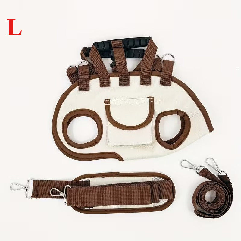 Pet Carrier Backpack 3 Piece Set with Towing Rope, Breathable Dog Backpack with Crossbody Bag and Portable Handbag, Small Dog Cat Travel Carrier for Outdoor Play, Hiking and Short Distance Trips