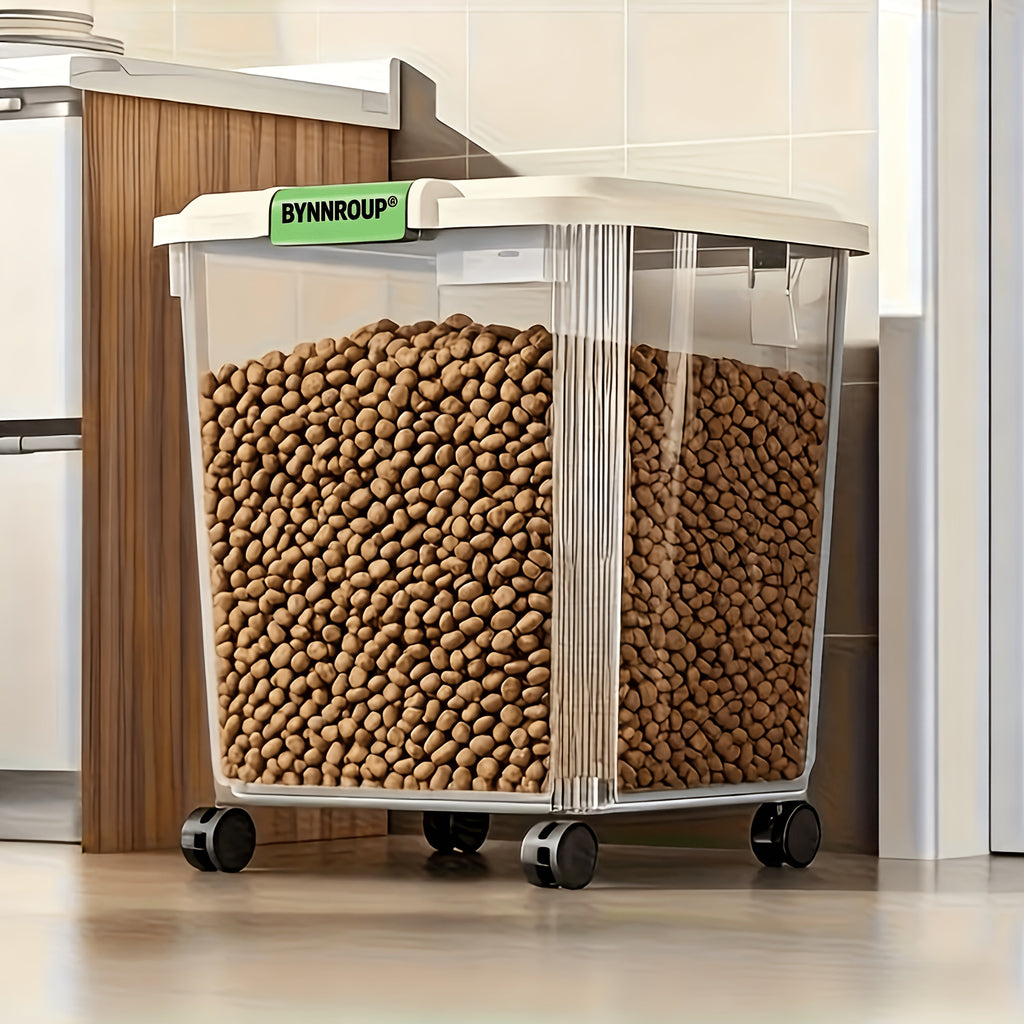 Airtight Dog Food Storage Bin with Locking Lid and Scoop, Multi-Size Dry Cat and Dog Food Container for Kitchen Pantry Organization