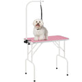 Dog Grooming Table with Folding Legs and Height Adjustable Arm for At-Home Dog and Cat Trimming, Coat Care and Pet Salon Grooming
