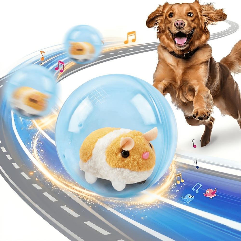 Rechargeable Dog Chase Toy with Obstacle-Avoiding Play, Blue or Pink Mouse and Rabbit Options for Small and Medium Dogs, Supervised Interactive Pet Play