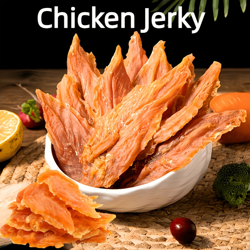 Chicken Breast Jerky Treats for Cats and Dogs, 100g x 3 Pack or Chicken Combo Pet Snacks for Supervised Training Rewards and Everyday Treat Time