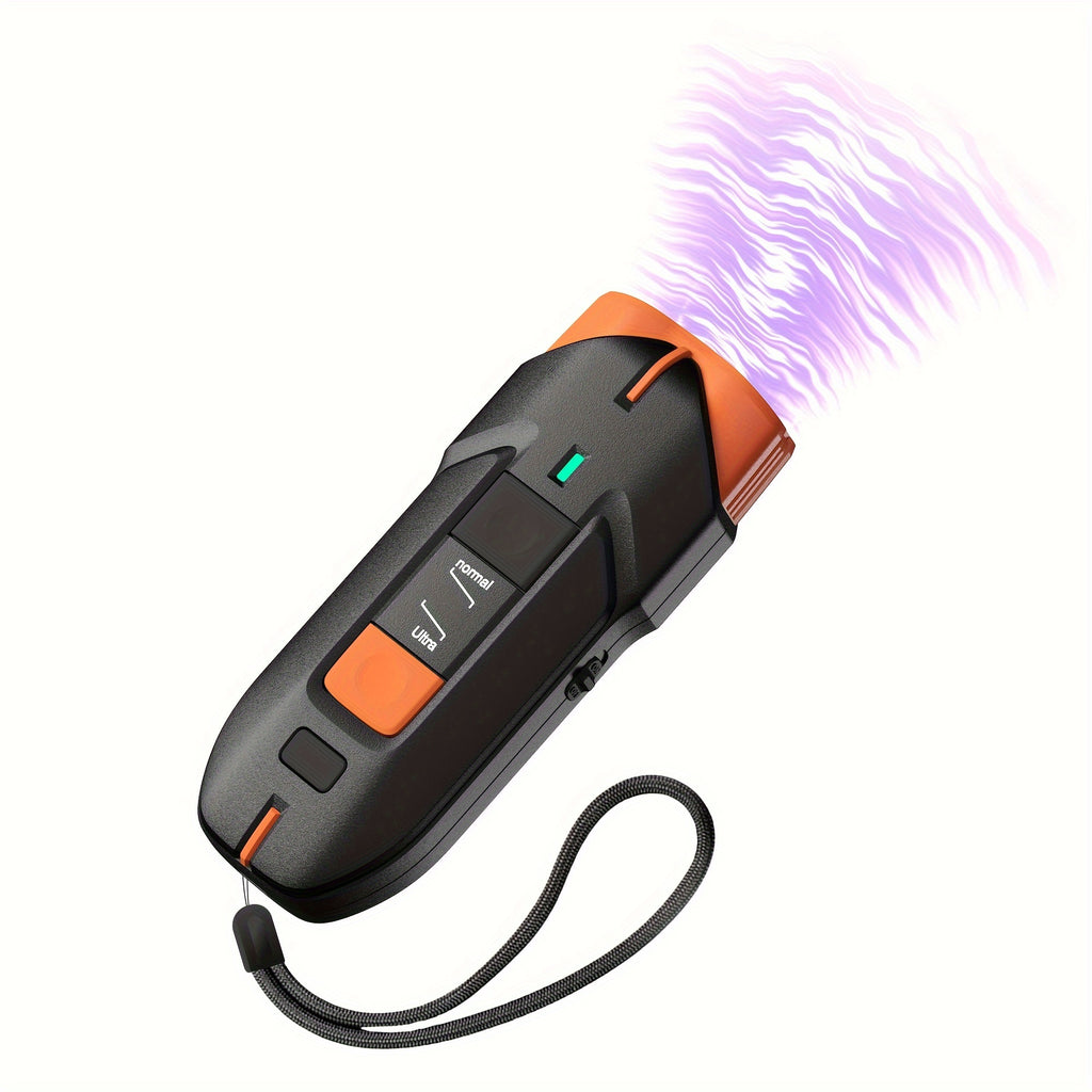 32ft Dog Bark Control Device with LED Flashlight, Black Soundwave Anti-Barking Deterrent for Supervised Dog Training and Owner-Guided Behavior Practice