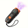 32ft Dog Bark Control Device with LED Flashlight, Black Soundwave Anti-Barking Deterrent for Supervised Dog Training and Owner-Guided Behavior Practice