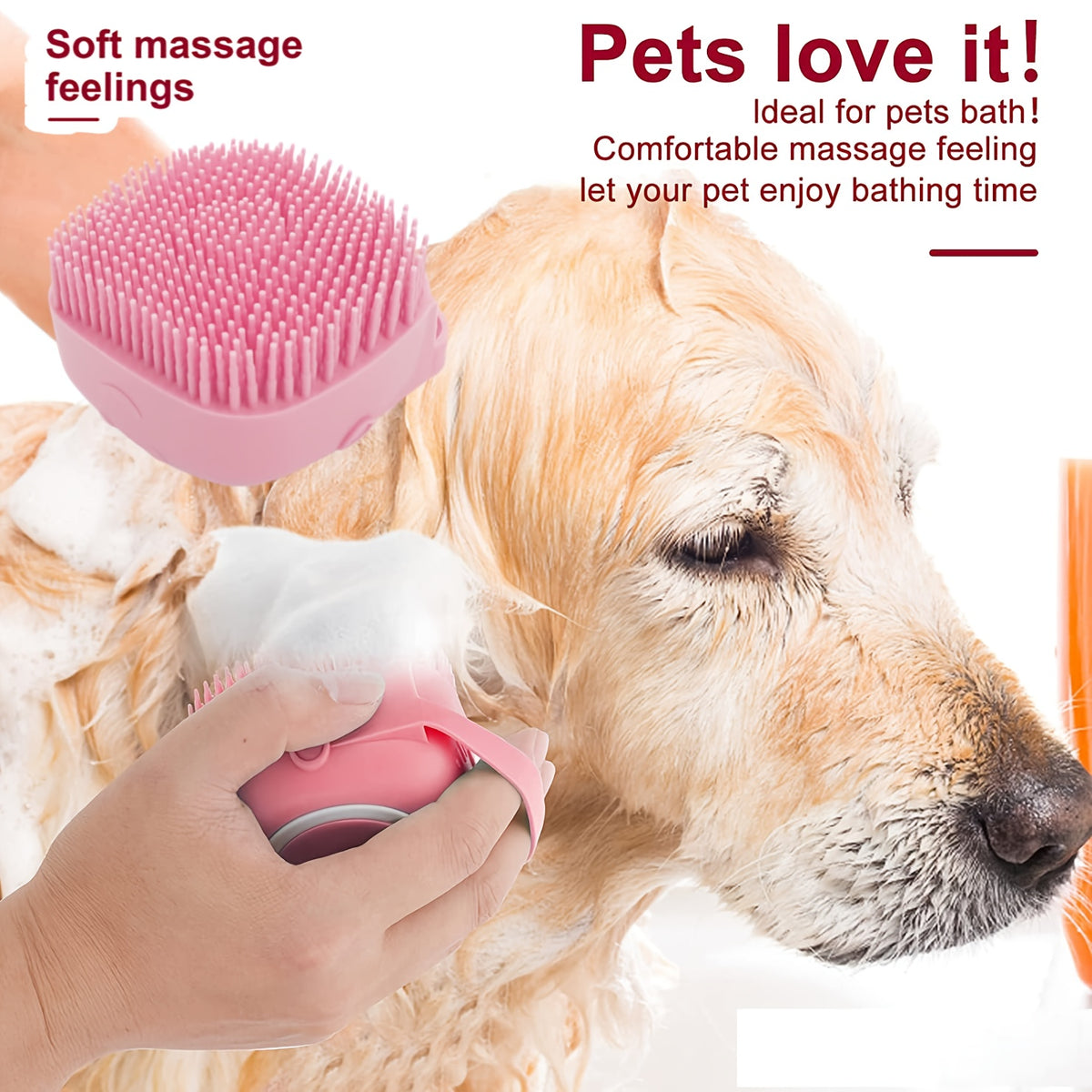 Dog Grooming Tool Set with Self-Cleaning Slicker Brush, Nail Clippers, Comb, Bath Brush and Finger Toothbrushes for At-Home Dog and Cat Care