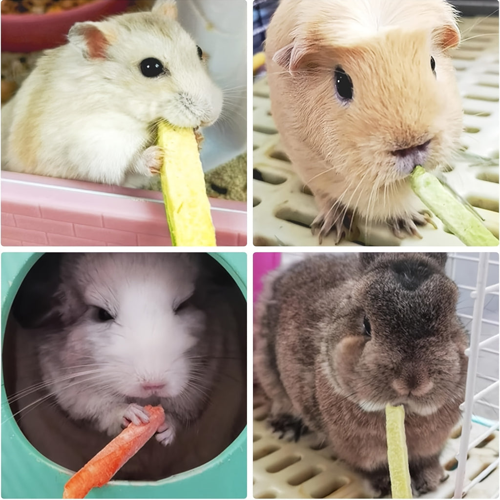 Freeze Dried Small Animal Treats with Vegetables and Fruits, Three Style Options for Pet Owners Planning Species-Appropriate Snack and Reward Routines