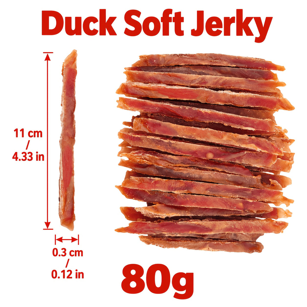 Air-Dried Dog Jerky Treats, Chicken and Duck Mixed Packs or Duck Sample Strips for Supervised Training Rewards, Walks and Everyday Snacks