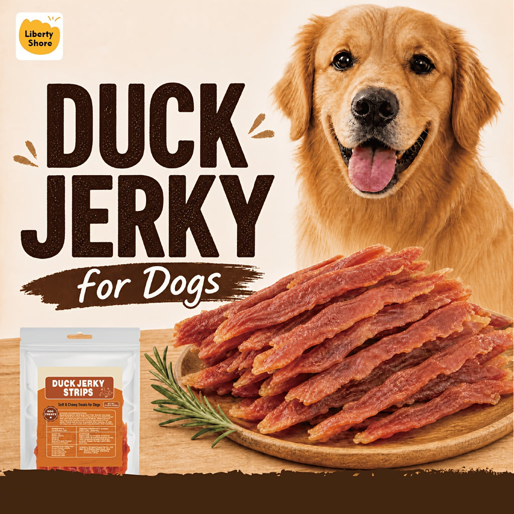 Dehydrated Duck Dog Treats, 300g or 900g Duck Jerky Strips for Small and Large Dogs, Meat Snack Sticks for Training Rewards and Daily Treat Time