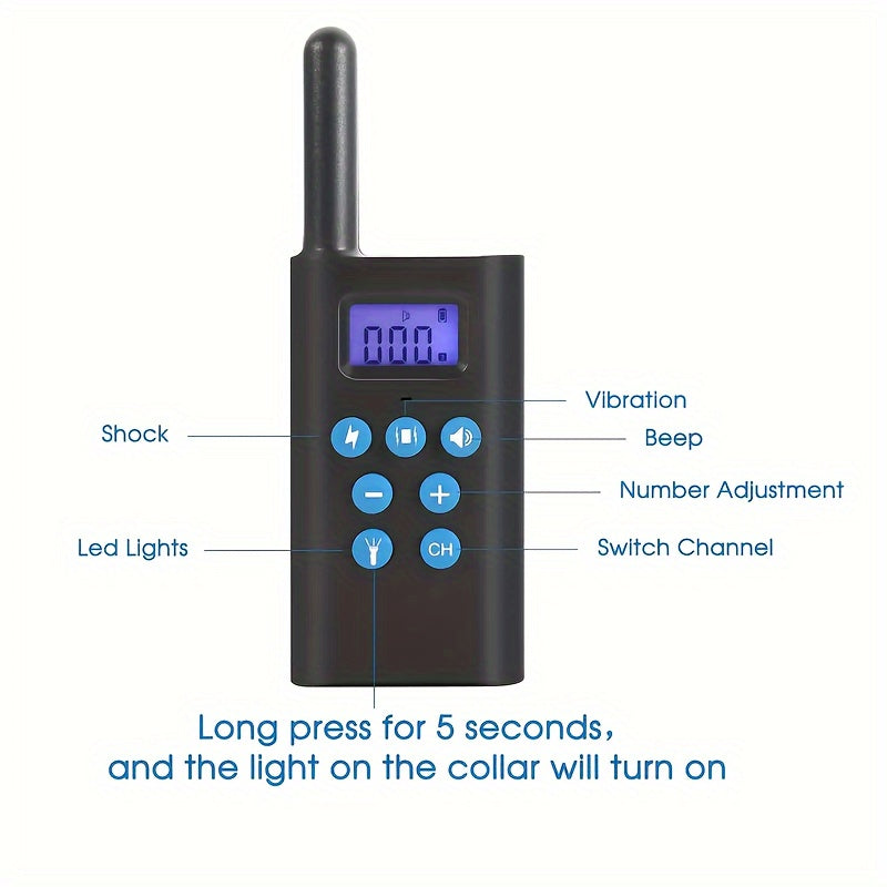 2600ft Dog Training Collar with Remote Control, Remote-Operated Pet Training Accessory for Supervised Dog Training Sessions, 1for1 Option