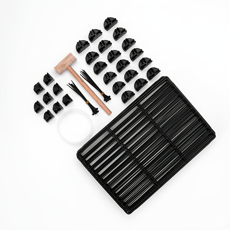 Under Couch Blocker for Pets and Toys, Under Sofa or Bed Gap Barrier in Black or White, 10 or 20 Piece Furniture Fence Pack for Home Use