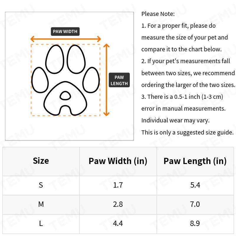 Waterproof Dog Boots for Small Dogs, Adjustable Non-Slip Dog Booties with Rubber Sole for Winter Snow, Rain and Hiking, All-Season Paw Protection Size S