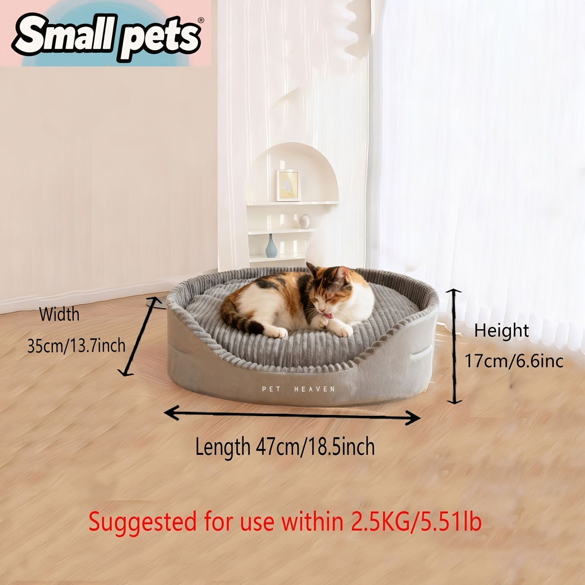 Washable Dog Bed with Thickened Design, M to XXL Size Options for Everyday Lounging and All-Season Pet Rest, Machine-Washable Dog Bedding