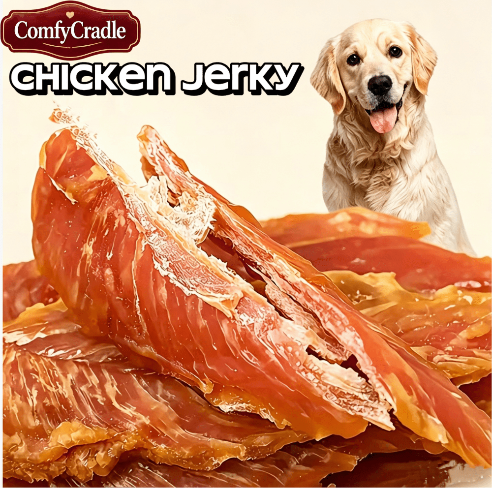Chicken Jerky for Dogs 200g, Dried Chicken Dog Treats for Supervised Training Rewards, Everyday Snack Time and Dog Lover Gift Baskets