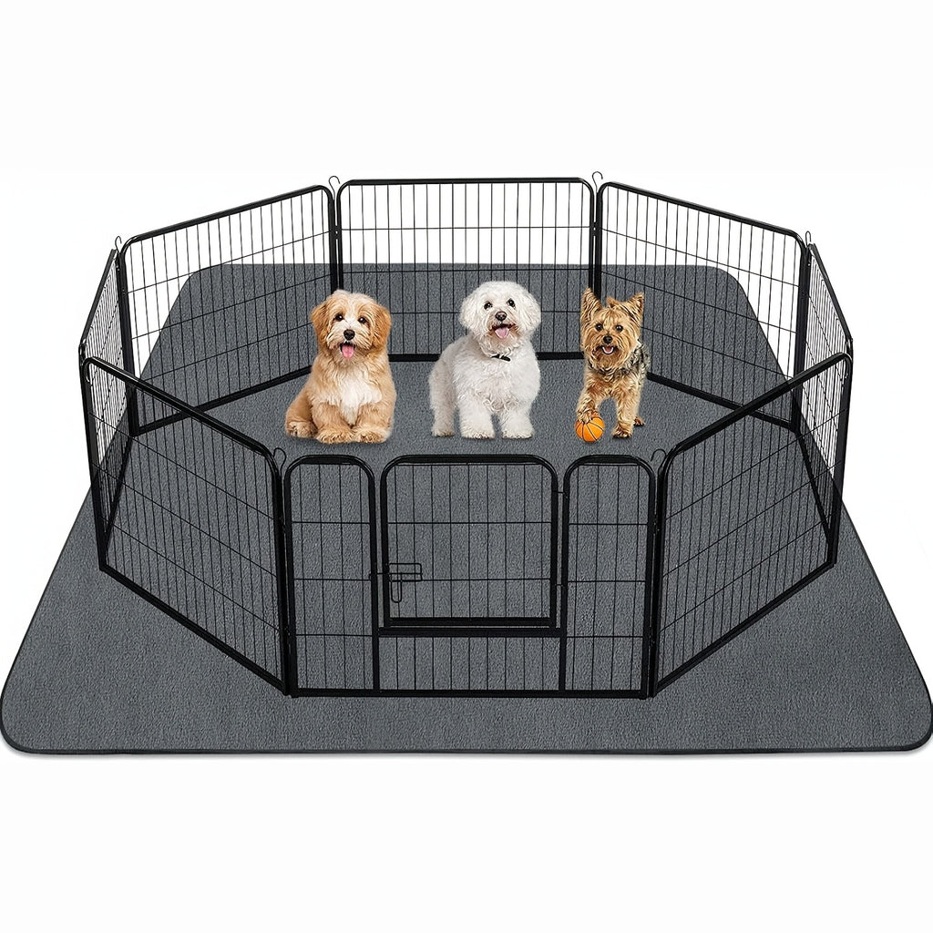 Extra Large Washable Dog Pee Pad, 1 Pack Reusable Non-Slip Puppy Training Mat for Playpens, Whelping, Floors, Crates and Sofa Protection