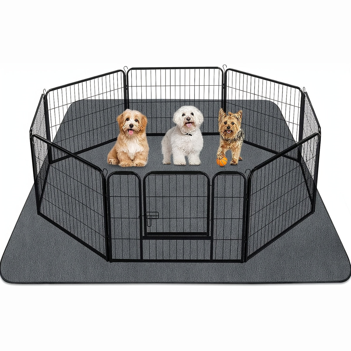 Extra Large Washable Dog Pee Pad, 1 Pack Reusable Non-Slip Puppy Training Mat for Playpens, Whelping, Floors, Crates and Sofa Protection