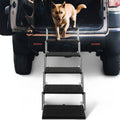 Dog Stairs for Cars, 6-Step Folding Non-Slip Pet Ladder for Large Dogs up to 200 lbs, Portable Vehicle Steps for SUVs and Trucks