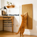 Cat Scratching Mat with Adhesive Strip, 24 Inch Sisal Rope Furniture Protector for Compatible Sofa Corners and Wall Scratching Areas