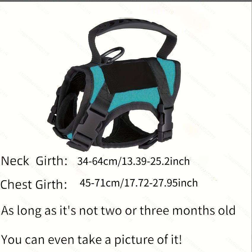 Tactical Cat Harness with Adjustable Chest Straps, 600D Pet Vest for Cats and Puppies, One-Size Training Gear in Six Color Options