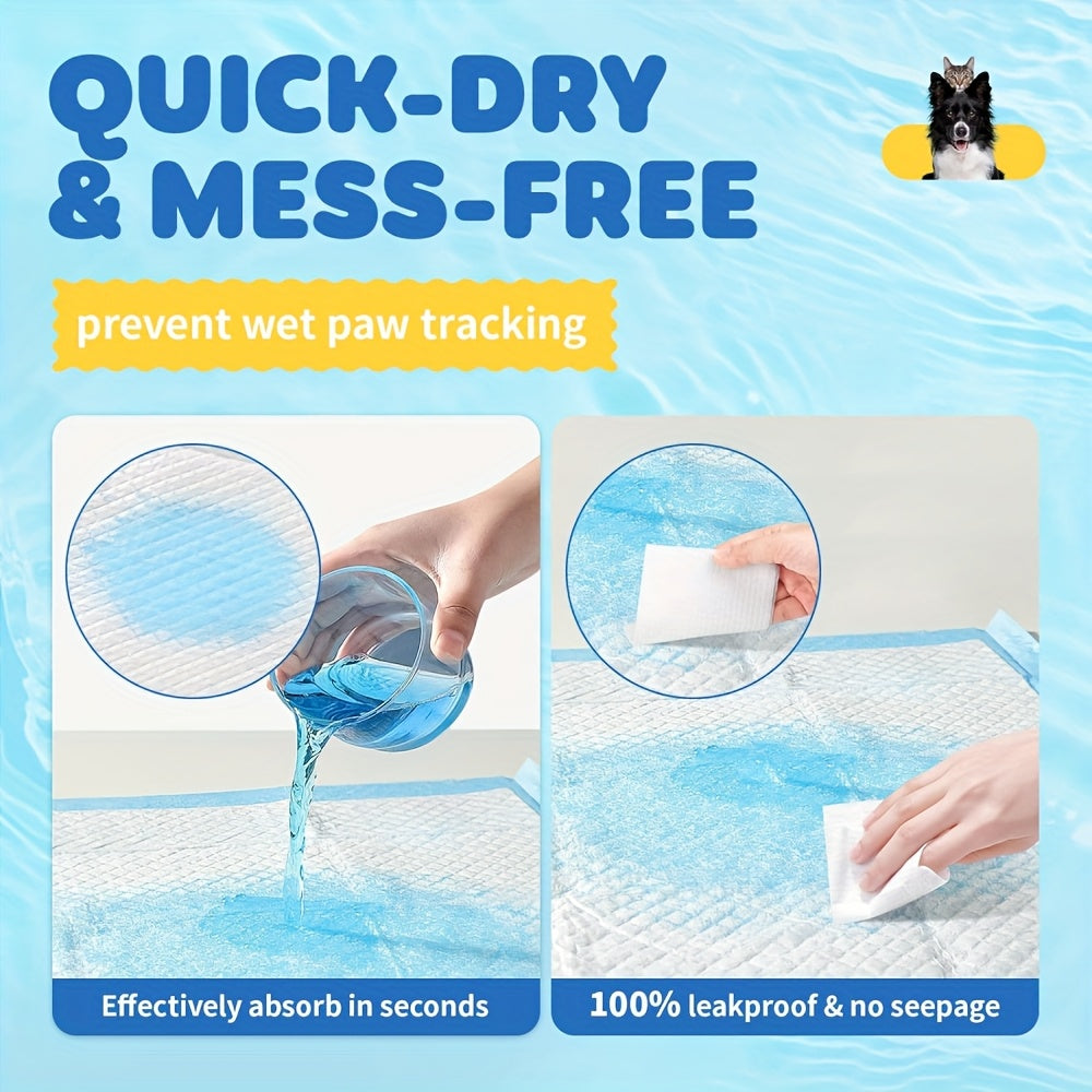 Dog Pee Pads 100 Count with 6-Layer Absorption, Disposable Puppy Potty Training Pads with Odor Control and Leak Protection, 34 x 28 or 22 x 22 Inch