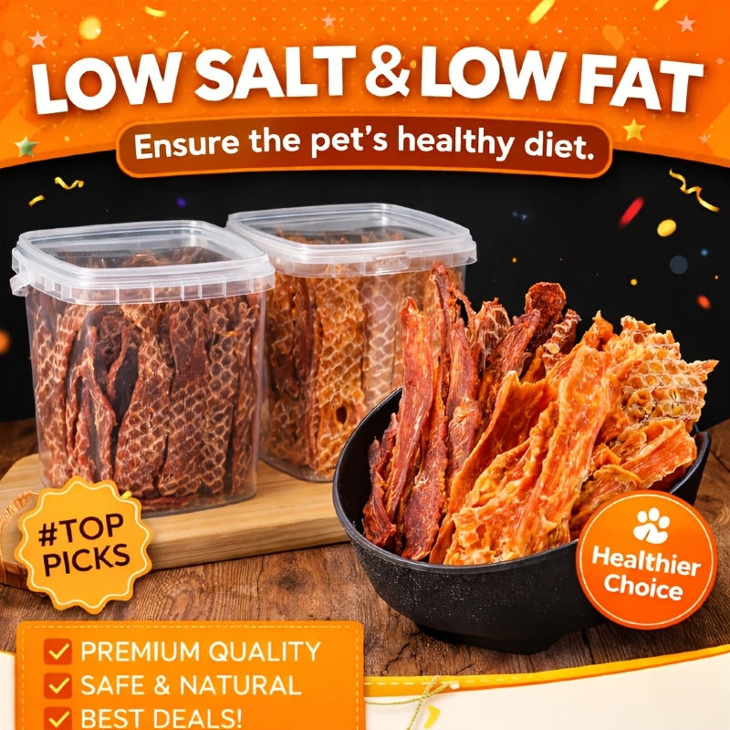 Duck Jerky Training Rewards for Dogs, Easy-to-Tear Chewy Duck Strips for Small, Medium and Large Dogs, Daily Snacks in Multiple Pack Options