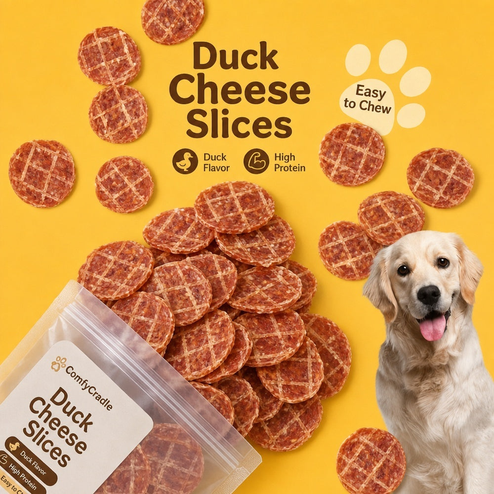 Duck Slice Dog Treats, 100g or 200g Packs for Supervised Training Rewards, Everyday Snack Time and Thoughtful Dog Lover Gift Baskets