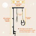 Dog Grooming Arm with Clamp, Adjustable 36-Inch Iron Three-Section Stand with No-Sit Haunch Holder and Ropes for Small and Medium Dogs and Cats