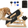 Dog Nail Scratch Board with Treat Box and Mini Handheld File, 2-in-1 Paw Filing Pad for Small, Medium and Large Dogs, At-Home Grooming Set
