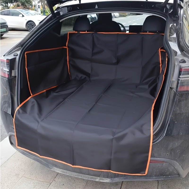 Dog Trunk Cover for Cars, SUVs and Trucks, Durable Anti-Slip Pet Cargo Liner with Two Hooks, Rear Interior Mat for Everyday Travel and Outdoor Trips
